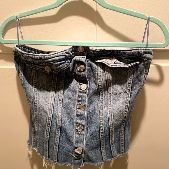 Zara denim tube 🔝 ♥️ - Picture 3 of 5